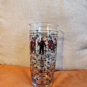 MCM Classic Recipe Highball COCKTAIL Glass SHAKER